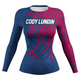 Cody Lundin Women Fightwear Long Sleeve No-Gi Jiu Jitsu Rash Guard BJJ Rashguard Compression Sports T-Shirts Casual Blouse