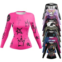 Cody Lundin Women Fightwear Long Sleeve No-Gi Jiu Jitsu Rash Guard BJJ Rashguard Compression Sports T-Shirts Casual Blouse