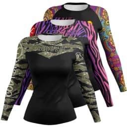 Cody Lundin Women Fightwear Long Sleeve No-Gi Jiu Jitsu Rash Guard BJJ Rashguard Compression Sports T-Shirts Casual Blouse
