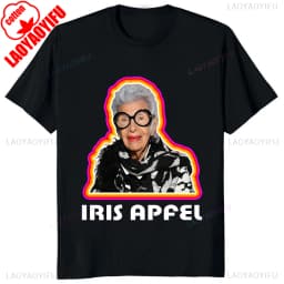 Thank You Iris Apfel Women Summer Print Cartoon T-shirt Loose Casual Harajuku Cotton Short Sleeve O-Neck Female T-shirt Tops