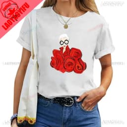 Thank You Iris Apfel Women Summer Print Cartoon T-shirt Loose Casual Harajuku Cotton Short Sleeve O-Neck Female T-shirt Tops