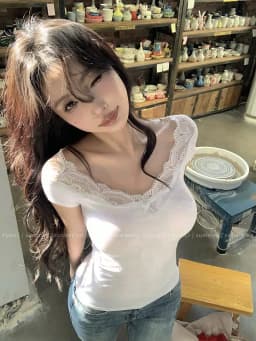Tonngirls Sexy Cotton T Shirt Women Lace Patchwork Y2k Vintage Crop Tops Streetwear Korean Style Tshirts Skinny Summer Tee Tops