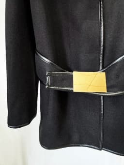 HIGH STREET Newest 2026 Designer Jacket Women's Batwing Sleeve Belted Hooded Wool Blends Coat