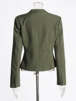 TWOTWINSTYLE Solid Slimming Sexy Irregular Coats For Women Square Collar Long Sleeve Temperament Jackets Female Fashion 2023 New