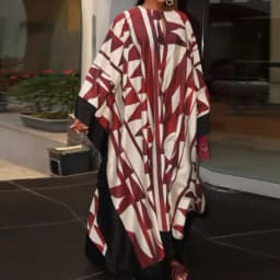 Bohemian Female Round Neck Print Maxi Dress Summer Women Half Sleeve Loose Party Dress Ladies Casual Beach Style Dress Vestido