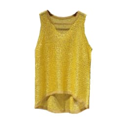 Tops Women 2024 Womens Fashion Korean Tank Top Heart Cut Out Top Sexy Hollow Out Bright Piece of Knitting Condole Belt Vest