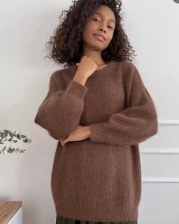 Hirsionsan Soft Loose Knitted Cashmere Sweaters Women 2023 New Winter Loose Solid Female Pullovers Warm Basic Knitwear Jumper