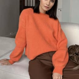 Hirsionsan Soft Loose Knitted Cashmere Sweaters Women 2023 New Winter Loose Solid Female Pullovers Warm Basic Knitwear Jumper