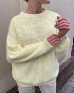 Hirsionsan Soft Loose Knitted Cashmere Sweaters Women 2023 New Winter Loose Solid Female Pullovers Warm Basic Knitwear Jumper