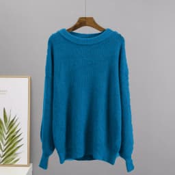 Hirsionsan Soft Loose Knitted Cashmere Sweaters Women 2023 New Winter Loose Solid Female Pullovers Warm Basic Knitwear Jumper