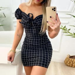 2022 New Short Sexy Sleeve Mini Dress Women Summer Off Shoulder Bow Plaid Print Elegant Party Bodycon Dresses For Women