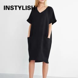 Women Casual Short Sleeve V Neck Cotton Linen Loose Dress Vintage Solid Pockets Oversized Dress Elegant Beach Holiday Mini Dress
