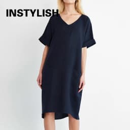 Women Casual Short Sleeve V Neck Cotton Linen Loose Dress Vintage Solid Pockets Oversized Dress Elegant Beach Holiday Mini Dress