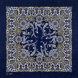 New Design High Quality Hip Hop Amoeba Cashew Cotton Square Bandana Scarf Headband Black Paisley Gifts For Men/Boys/Girls