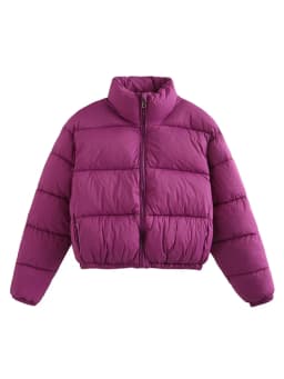 Vintage Women Brown Warm Puffer Jackets 2023 Winter Fashion Ladies Elegant Short Parka Casual Female Chic Green Outerwear