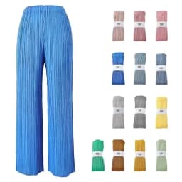 Women's Casual Elegant Women's Miyake Pleated 2025 Designer Loose Straight Pleated Trousers High Waist Wide Leg Black Pants