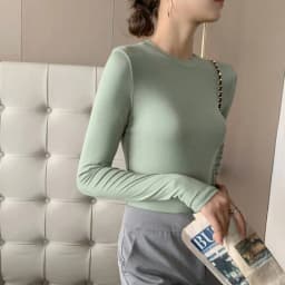 Modal Cotton Round Neck Bottoming Shirt for Women Autumn and Winter Black Long-sleeved T-shirt Women's T-shirt Women Clothing