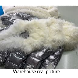Maomaokong 2026 Women Winter Natural Real Fur Collar Thick White Duck Down Jacket Luxury Female Clothes Outerwear Puffer Coat