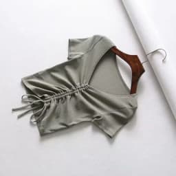 Sexy V Neck Cropped Tank Tops Women Drawstring Tie Up Front Camis Candy Colors Streetwear Slim Fit Ribbed Crop Top 2024