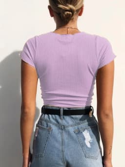 Sexy V Neck Cropped Tank Tops Women Drawstring Tie Up Front Camis Candy Colors Streetwear Slim Fit Ribbed Crop Top 2024