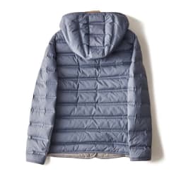 Schinteon Women light White Duck Down Jacket Coat with Hood Double-sided Wearing Casual Simple High Quality Outwear 2023 New