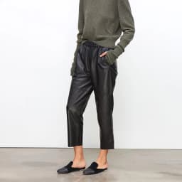 Genuine Leather Harem Pants Women Real Sheepskin Trousers High Elastic Waist 2026 New Streetwear Plus Size Pants Y2k Fashion