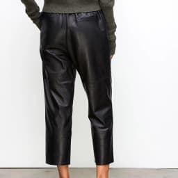 Genuine Leather Harem Pants Women Real Sheepskin Trousers High Elastic Waist 2026 New Streetwear Plus Size Pants Y2k Fashion