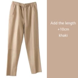 Genuine Leather Harem Pants Women Real Sheepskin Trousers High Elastic Waist 2026 New Streetwear Plus Size Pants Y2k Fashion