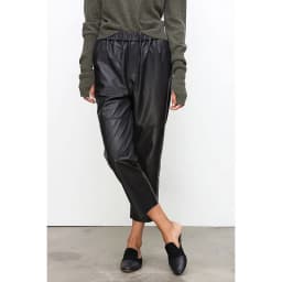 Genuine Leather Harem Pants Women Real Sheepskin Trousers High Elastic Waist 2026 New Streetwear Plus Size Pants Y2k Fashion