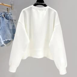 Fashion Design Pullovers Women Niche Pocket O-neck Tops Casual Loose Long Sleeve T Shirt Korean Style Pullover Spring Autumn Top