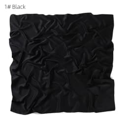 110*110CM Satin Silk Square Scarf For Women Muslim Hijab Shawl Headscarf Solid Headband Islamic Turban Bandana Bufandas Foulard