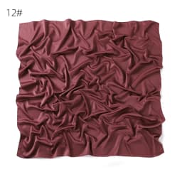110*110CM Satin Silk Square Scarf For Women Muslim Hijab Shawl Headscarf Solid Headband Islamic Turban Bandana Bufandas Foulard