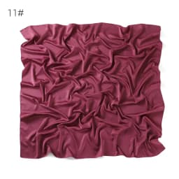 110*110CM Satin Silk Square Scarf For Women Muslim Hijab Shawl Headscarf Solid Headband Islamic Turban Bandana Bufandas Foulard