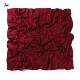 110*110CM Satin Silk Square Scarf For Women Muslim Hijab Shawl Headscarf Solid Headband Islamic Turban Bandana Bufandas Foulard