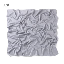 110*110CM Satin Silk Square Scarf For Women Muslim Hijab Shawl Headscarf Solid Headband Islamic Turban Bandana Bufandas Foulard