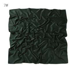 110*110CM Satin Silk Square Scarf For Women Muslim Hijab Shawl Headscarf Solid Headband Islamic Turban Bandana Bufandas Foulard