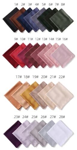 110*110CM Satin Silk Square Scarf For Women Muslim Hijab Shawl Headscarf Solid Headband Islamic Turban Bandana Bufandas Foulard