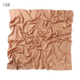 110*110CM Satin Silk Square Scarf For Women Muslim Hijab Shawl Headscarf Solid Headband Islamic Turban Bandana Bufandas Foulard
