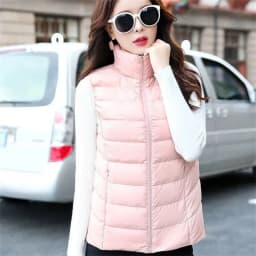Autumn Winter Ultra-light Women Down Vest Jacket Sleeveless White Duck Down Warm Waistcoat Outerwear Coats for Woman Portable