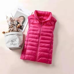 Autumn Winter Ultra-light Women Down Vest Jacket Sleeveless White Duck Down Warm Waistcoat Outerwear Coats for Woman Portable