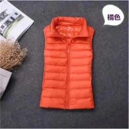 Autumn Winter Ultra-light Women Down Vest Jacket Sleeveless White Duck Down Warm Waistcoat Outerwear Coats for Woman Portable