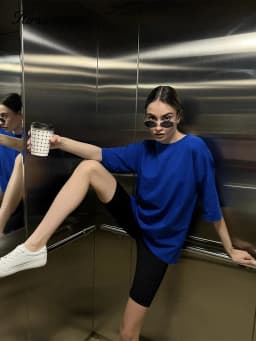 Hirsionsan 100% Cotton T Shirt Women 2024 Summer New Oversized Solid Tees Casual Basic Loose Tshirt Chic O Neck Female Tops