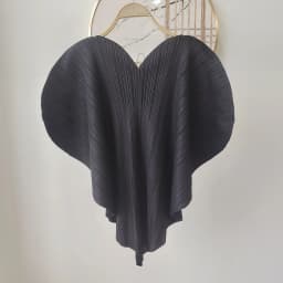 Miyake Pleated Women's Fashion V-neck Loose T-shirt 2024 Spring/Summer Fashion Korean Edition Underlay Top