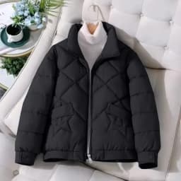 Winter Jacket Women's Stand collar Cotton Warm Coat Korean Loose Ladies Thicken Short Coat Solid Casual Student Jackets Female