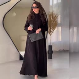 Long Abayas for Women Commuter Street Kaftan Plus Size Casual Abayas Solid Color Muslim Dress Women Musulmane Vestidos Largos