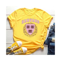 Harvard Legally Blonde Tee What Like It's Hard Funny University Collage T-shirt Tv Show Inspired Kawaii Graphic Tee Harajuku Top
