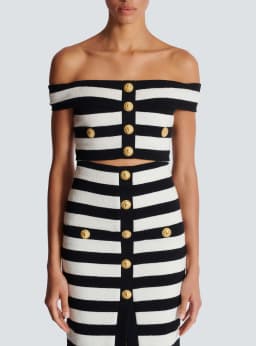 2024 New Women Sexy Slash Neck Striped 2 Pieces Bodycon Bandage Mid-calf Dress Fashion Celebrate Office Lady Elegant Wear