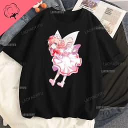 Touhou T-shirts Japanese Two-dimensional Women Harajuku T Shirt  Cat Ears Girl Anime Funny Casual Clothing Print Otaku Tops