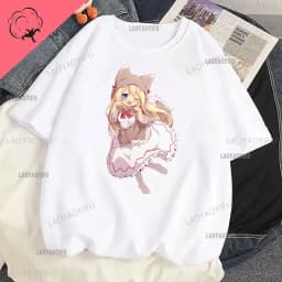Touhou T-shirts Japanese Two-dimensional Women Harajuku T Shirt  Cat Ears Girl Anime Funny Casual Clothing Print Otaku Tops