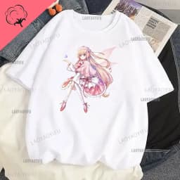 Touhou T-shirts Japanese Two-dimensional Women Harajuku T Shirt  Cat Ears Girl Anime Funny Casual Clothing Print Otaku Tops
